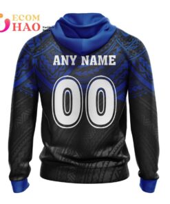 Canterbury-bankstown Bulldogs Custom Name Number Polynesian Zip Hoodie