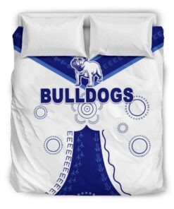 Canterbury bankstown Bulldogs Simple Indigenous Doona Cover 3