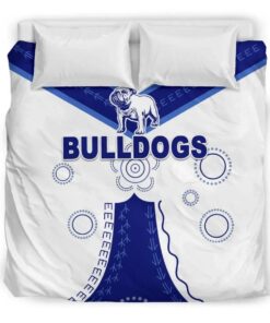 Canterbury bankstown Bulldogs Simple Indigenous Doona Cover 4