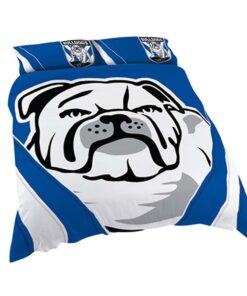 Canterbury-bankstown Bulldogs White Blue Bedding Set