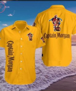 Captain Morgan Unisex Yellow Aloha Shirt Best Hawaiian Shirts For Fans