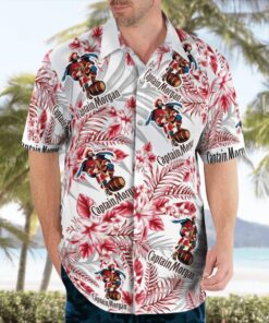Captain Morgan White Floral Aloha Shirt Best Gifts Idea For Men Women