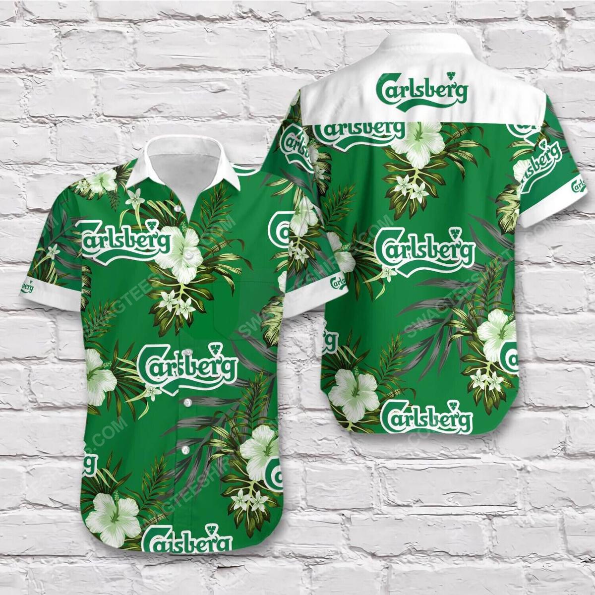 Carlsberg Snoopy Surfing Aloha Shirt Funny Gift For Fans