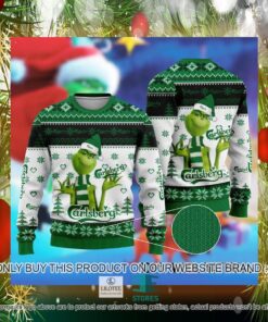 Carlsberg The Grinch Ugly Christmas Sweater For Fans