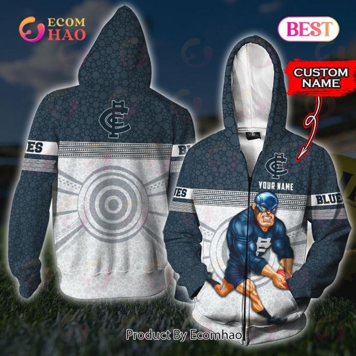 Carlton Blues Patrick Cripps #9 Zip Hoodie Gift For Fans