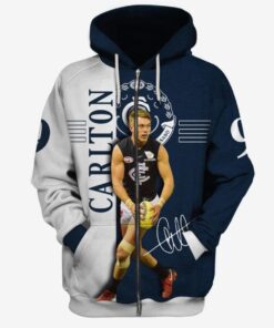 Carlton Blues Patrick Cripps #9 Zip Hoodie Gift For Fans