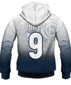 Carlton Blues Patrick Cripps #9 Zip Hoodie Gifts For Lovers