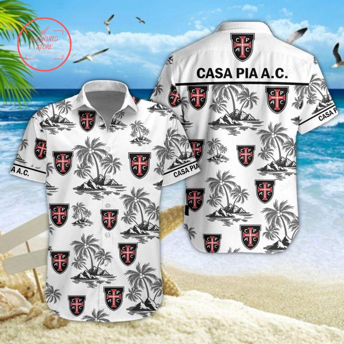 Casa Pia Ac Summer Coconut Tree Tropical Hawaiian Shirt Size From S To 5xl
