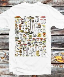 Vintage Fleurs Flower Kinds Drawing Painting T Shirt For Plants Lovers