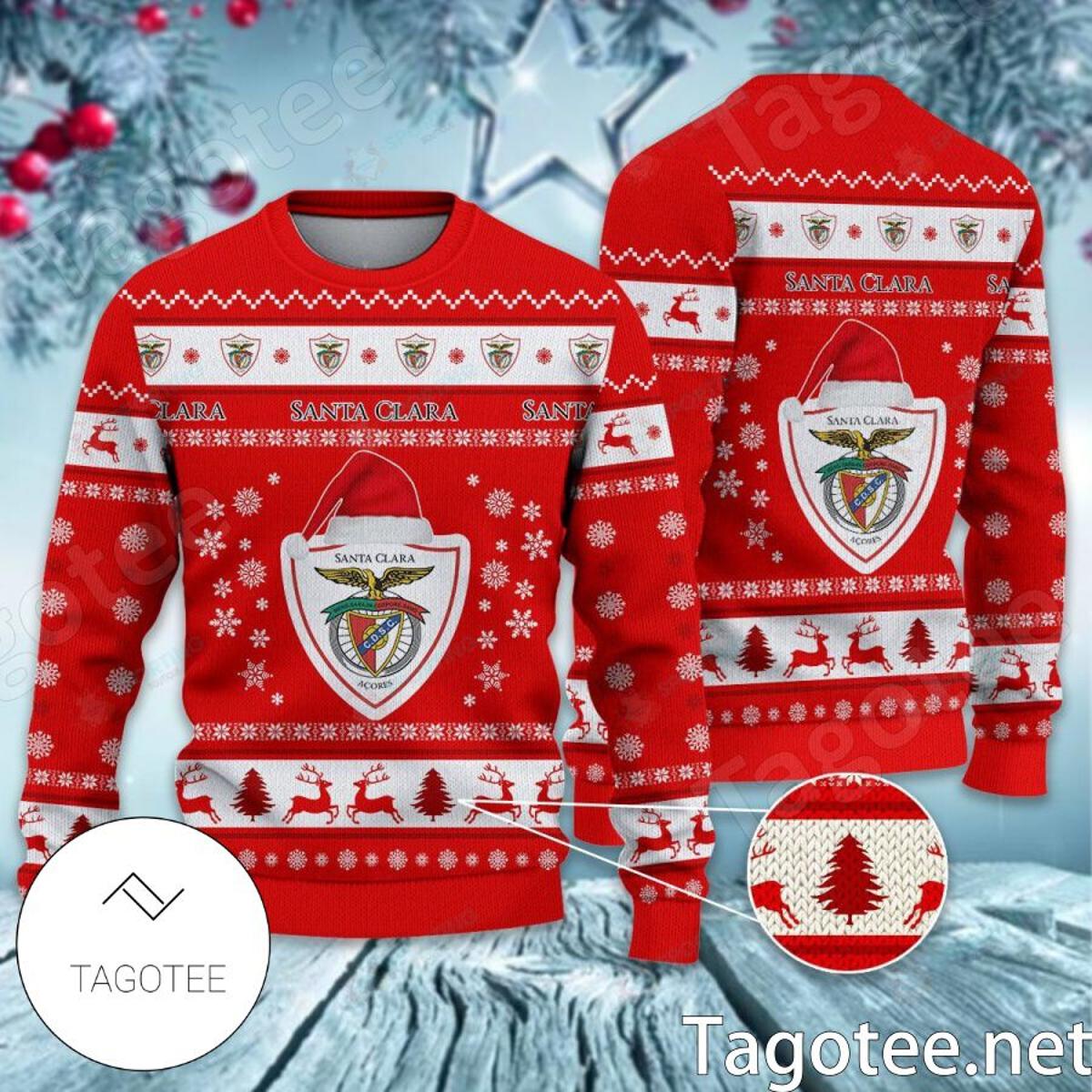 Cd Tondela Santa Hat Ugly Christmas Sweater Gift