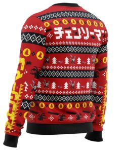 Chainsaw Man Christmas Style Ugly Christmas Sweater Gift For Manga Anime Fans 6