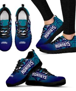 Charlotte Hornets Running Shoes Blue Gift