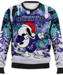 Charlotte Hornets Snoopy Dabbing Ugly Christmas Sweater For Fans