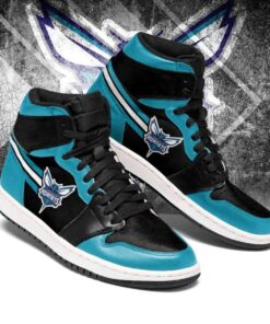 Charlotte Hornets Teal Black Air Jordan 1 High Tops