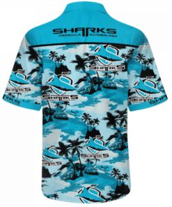 Cheap Cronulla sutherland Sharks Blue Tropical Hawaiian Shirt Gifts Idea For Men Women 3