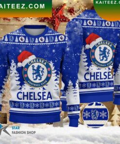 Chelsea Fc Blue White Best Ugly Christmas Sweater