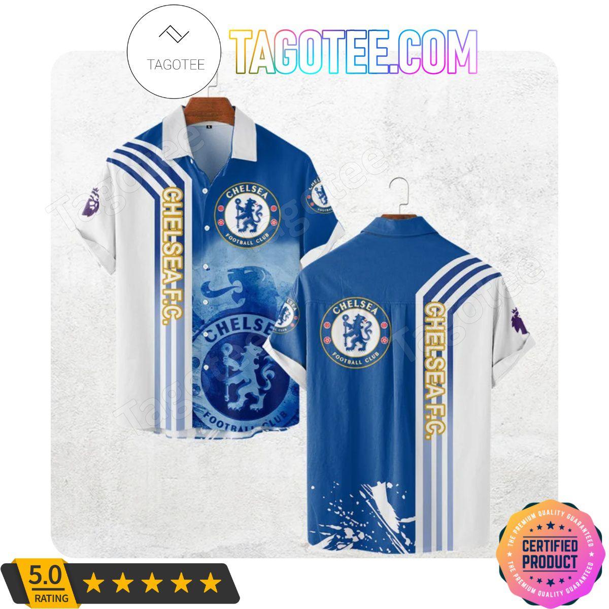 Chelsea Fc Slogan Keep The Blues Flag Flying High Floral Hawaiian Shirt Best Gift For Fans