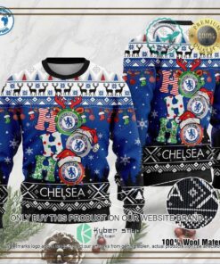 Chelsea Fc Ho Ho Ho Ugly Christmas Sweater Gift For Fans