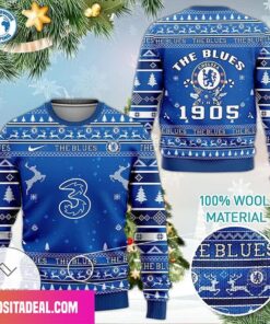 Chelsea Fc The Blues 1905 Best Ugly Christmas Sweater