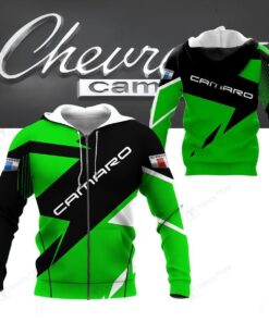 Chevrolet Camaro Green Zip Hoodie Best Gift For Fans