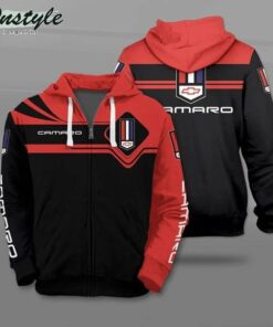 Chevrolet Camaro Red Black Zip Hoodie Gift