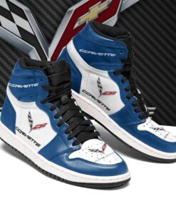 Chevrolet Corvette Blue Air Jordan 1 High Sneakers Gift