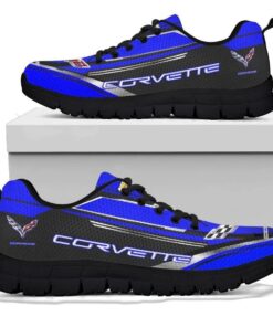 Chevrolet Corvette Blue Running Shoes For Fans 3