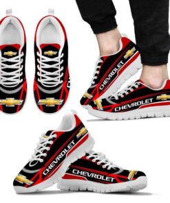 Chevrolet Corvette Red Black Running Shoes Gift