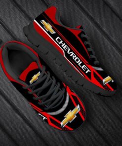 Chevrolet Corvette Red Black Running Shoes Gift 4