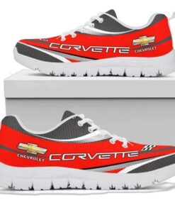 Chevrolet Corvette Red Running Shoes Best Gift