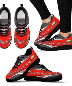 Chevrolet Corvette Red Running Shoes Best Gift 3