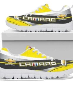 Chevrolet Corvette Yellow Running Shoes For Fans