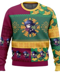 Chibi Christmas Giyu Tomioka Demon Slayer Christmas Sweater Women