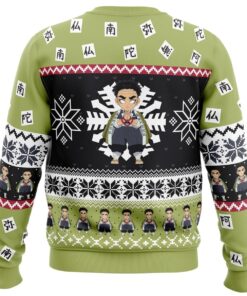 Chibi Christmas Gyomei Himejima Demon Slayer Christmas Sweater For Men And Women 2