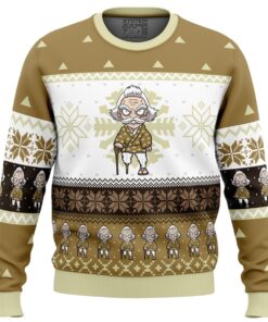 Chibi Christmas Jigoro Kuwajima Demon Slayer Christmas Sweater For Men And Women