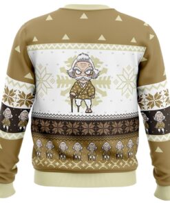 Chibi Christmas Jigoro Kuwajima Demon Slayer Christmas Sweater For Men And Women