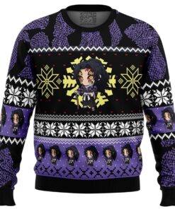 Chibi Christmas Kokushibo Demon Slayer Christmas Sweater 1