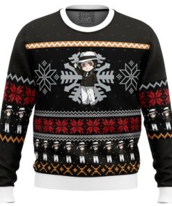 Chibi Christmas Muzan Kibutsuji Demon Slayer Funny Christmas Sweaters