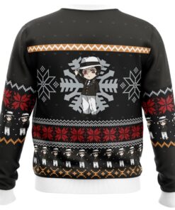 Chibi Christmas Muzan Kibutsuji Demon Slayer Funny Christmas Sweaters