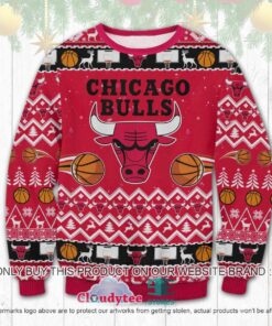 Chicago Bulls White Red Ugly Christmas Sweater For Fans