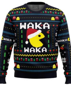 Christmas Arcade Pac-man Womens Ugly Christmas Sweater