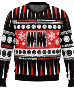 Christmas Backgammon Board Games Xmas Sweater