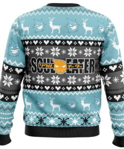 Christmas Black Star Soul Eater Mens Ugly Christmas Sweater 4