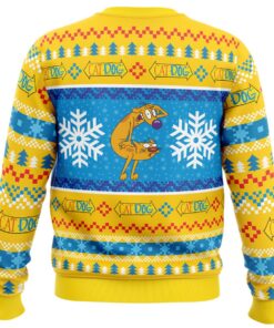 Christmas Catdog Nickelodeon Ugly Xmas Sweater 2