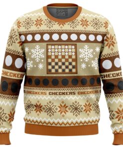 Christmas Checkers Board Games Christmas Sweatshirt 1