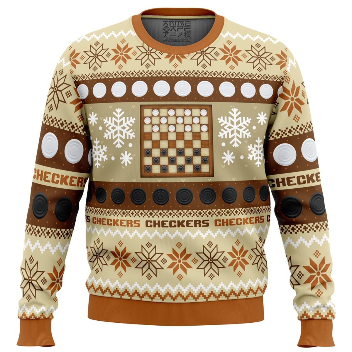 Christmas Backgammon Board Games Xmas Sweater