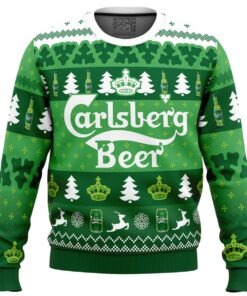 Pabst Blue Ribbon Logo Ugly Christmas Sweater Best Gift For Beer Lovers