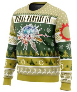 Christmas Fantasy Final Fantasy Xiv Unisex Ugly Christmas Sweater Xmas Gift For Game Lover 2