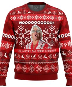 Ultimate Warrior Christmas Pro Wrestling Best Ugly Christmas Sweaters