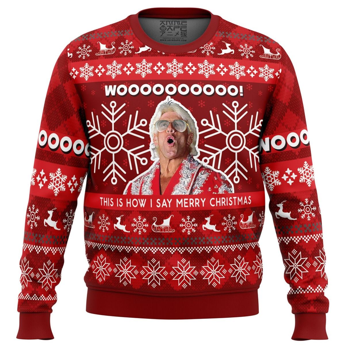 Ultimate Warrior Christmas Pro Wrestling Best Ugly Christmas Sweaters